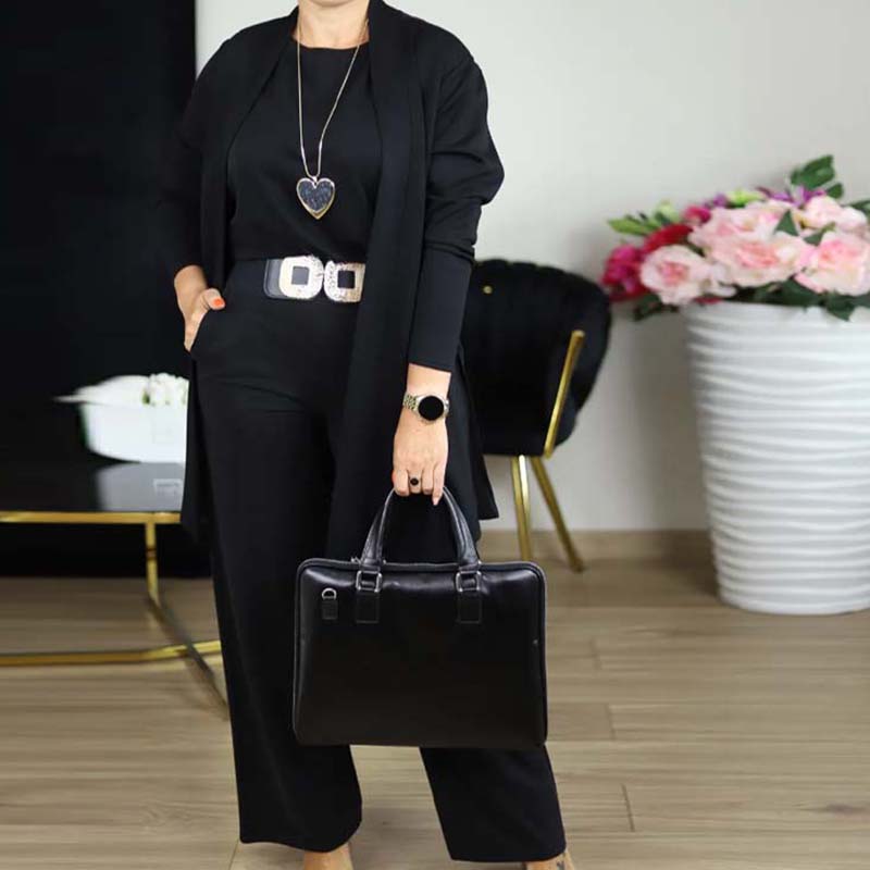 Lounge Set Damen mit Cardigan, Oberteil und Hose - J&B - 13 - Jasminaboutique.com