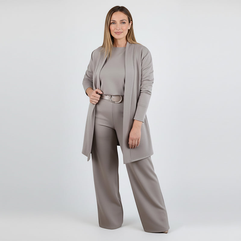 Lounge Set Damen mit Cardigan, Oberteil und Hose - J&B - 16 - Jasminaboutique.com