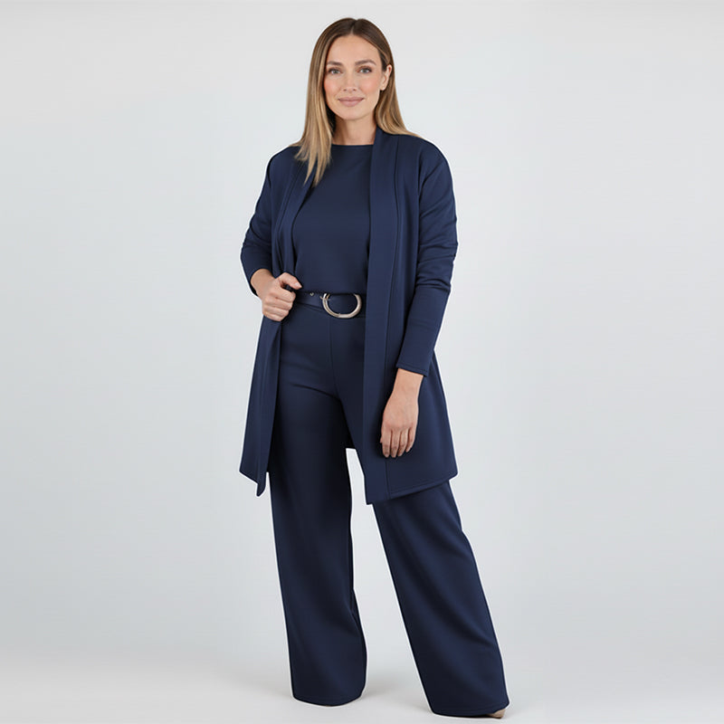 Lounge Set Damen mit Cardigan, Oberteil und Hose - J&B - 18 - Jasminaboutique.com
