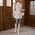 Mantel Damen mit tailliertem Schnitt und Gürtel - J&B - 11 - Jasminaboutique.com