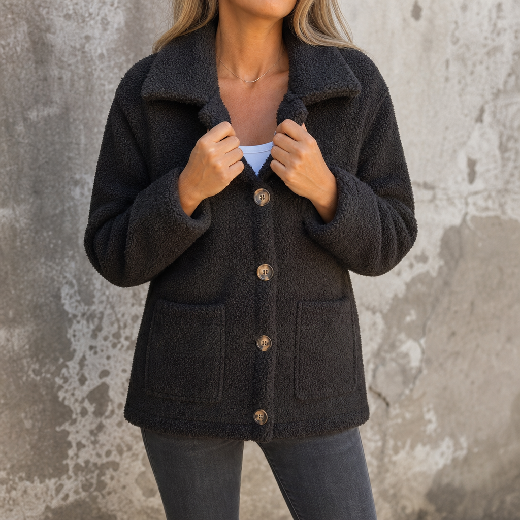 Jacke Damen mit Knopfleiste und lässigem Schnitt - J&B - 1 - Jasminaboutique.com
