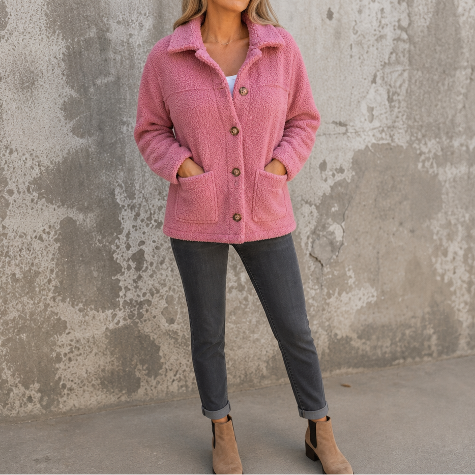Jacke Damen mit Knopfleiste und lässigem Schnitt - J&B - 12 - Jasminaboutique.com