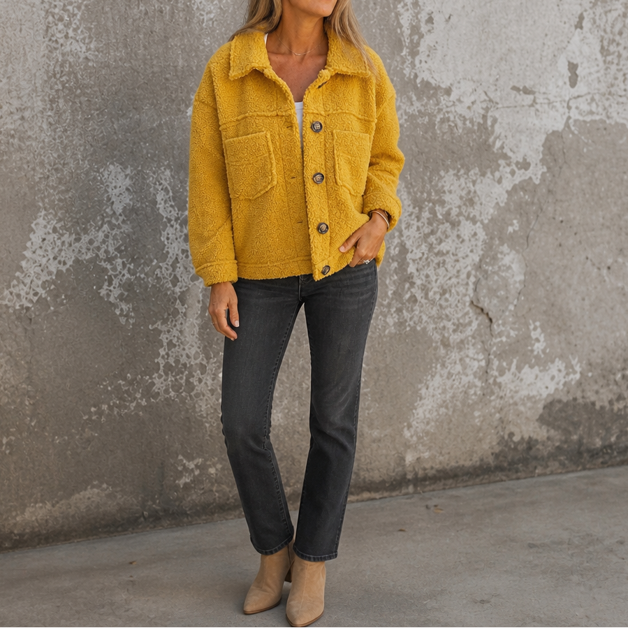 Jacke Damen mit Knopfleiste und lässigem Schnitt - J&B - 13 - Jasminaboutique.com