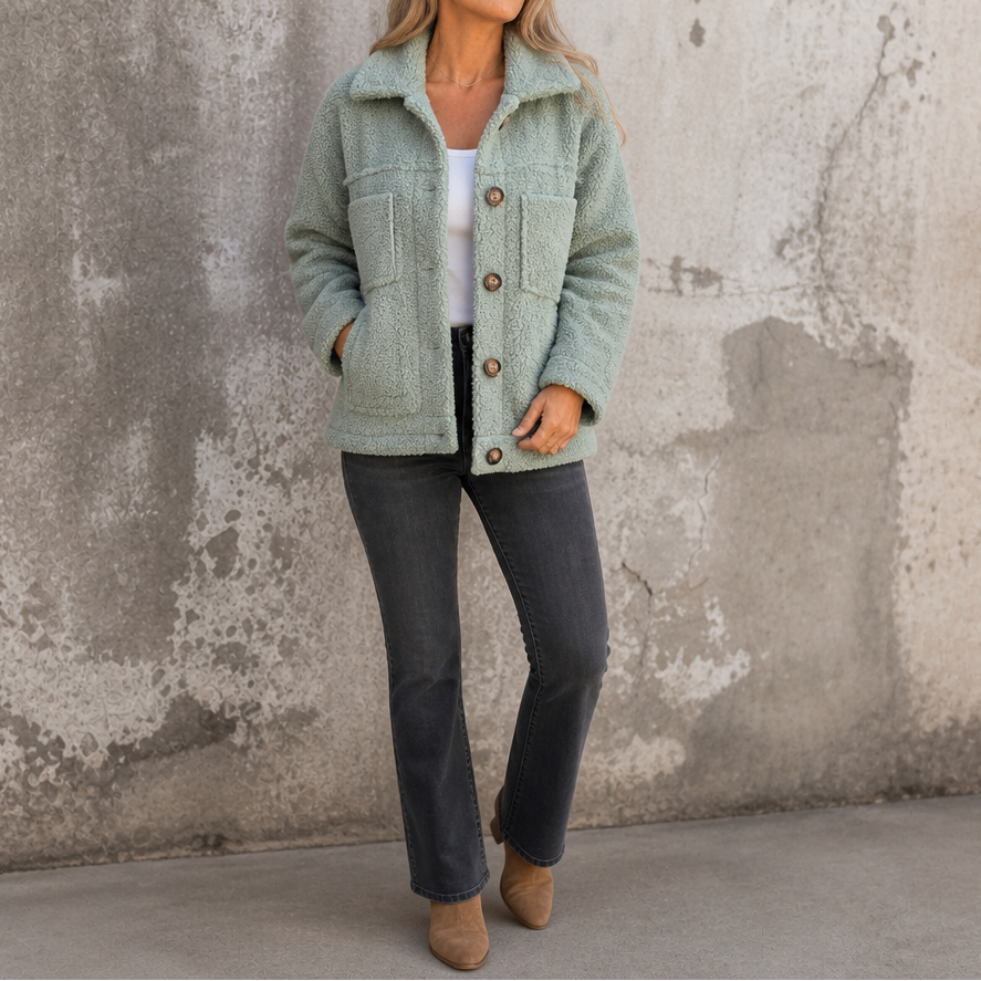 Jacke Damen mit Knopfleiste und lässigem Schnitt - J&B - 14 - Jasminaboutique.com
