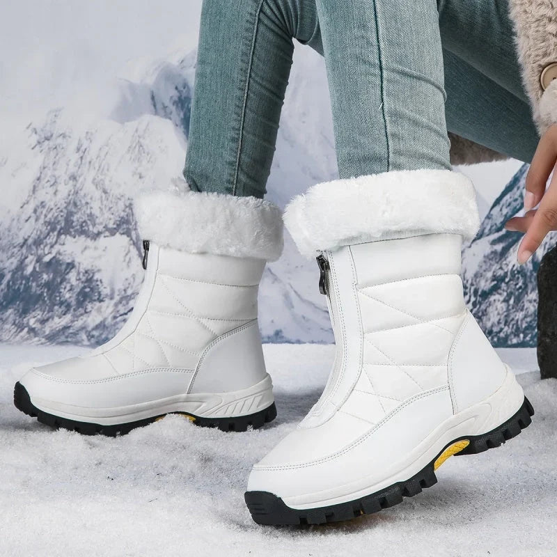 Boots Damen mit Futter und Reißverschluss - J&B - 13 - Jasminaboutique.com