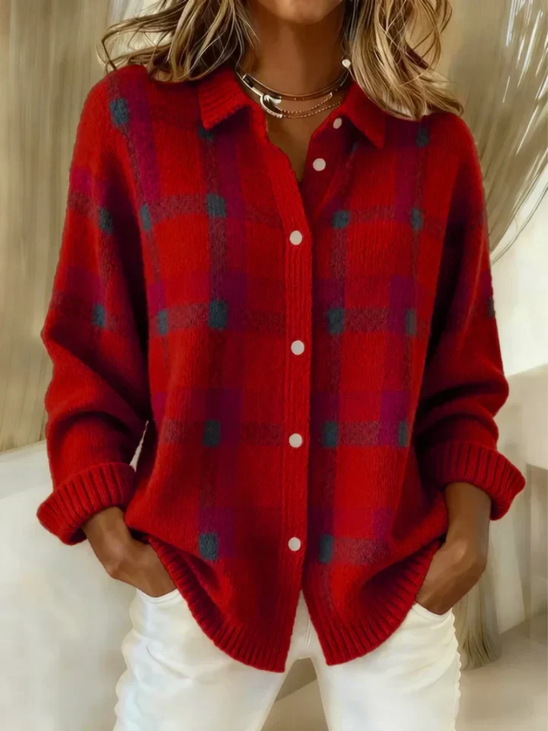 Bluse Damen mit klassischem Schnitt und Knopfleiste - J&B - 2 - Jasminaboutique.com