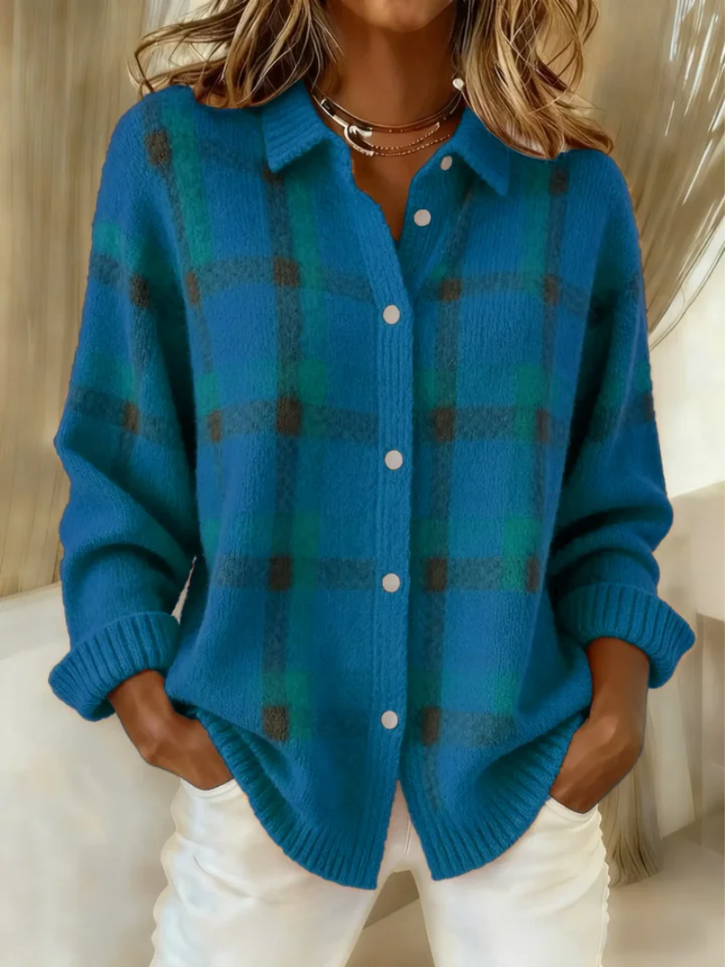 Bluse Damen mit klassischem Schnitt und Knopfleiste - J&B - 7 - Jasminaboutique.com