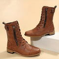 Stiefeletten Damen mit praktischem Reißverschluss und lässigem Schnitt - J&B - 1 - Jasminaboutique.com