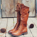 Stiefel Damen mit Schnürung und robustem Profil - J&B - 1 - Jasminaboutique.com
