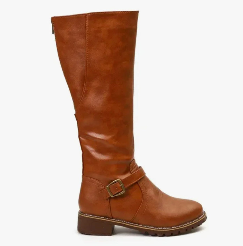 Stiefel Damen mit Schnallen-Detail und Blockabsatz - J&B - 6 - Jasminaboutique.com