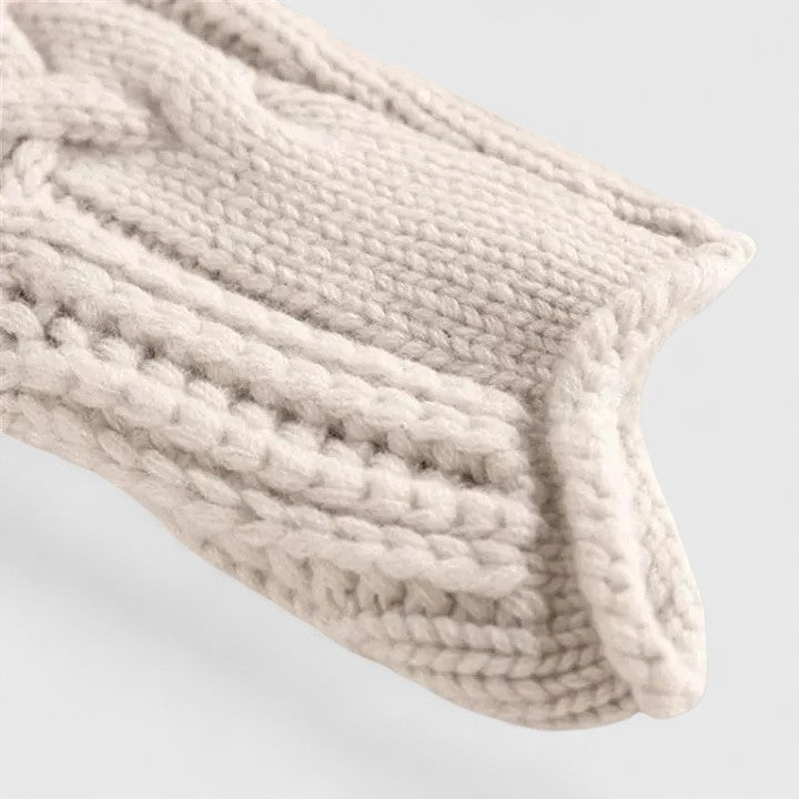 Pullover Damen mit Stehkragen und Kabelstrick-Design - J&B - 6 - Jasminaboutique.com