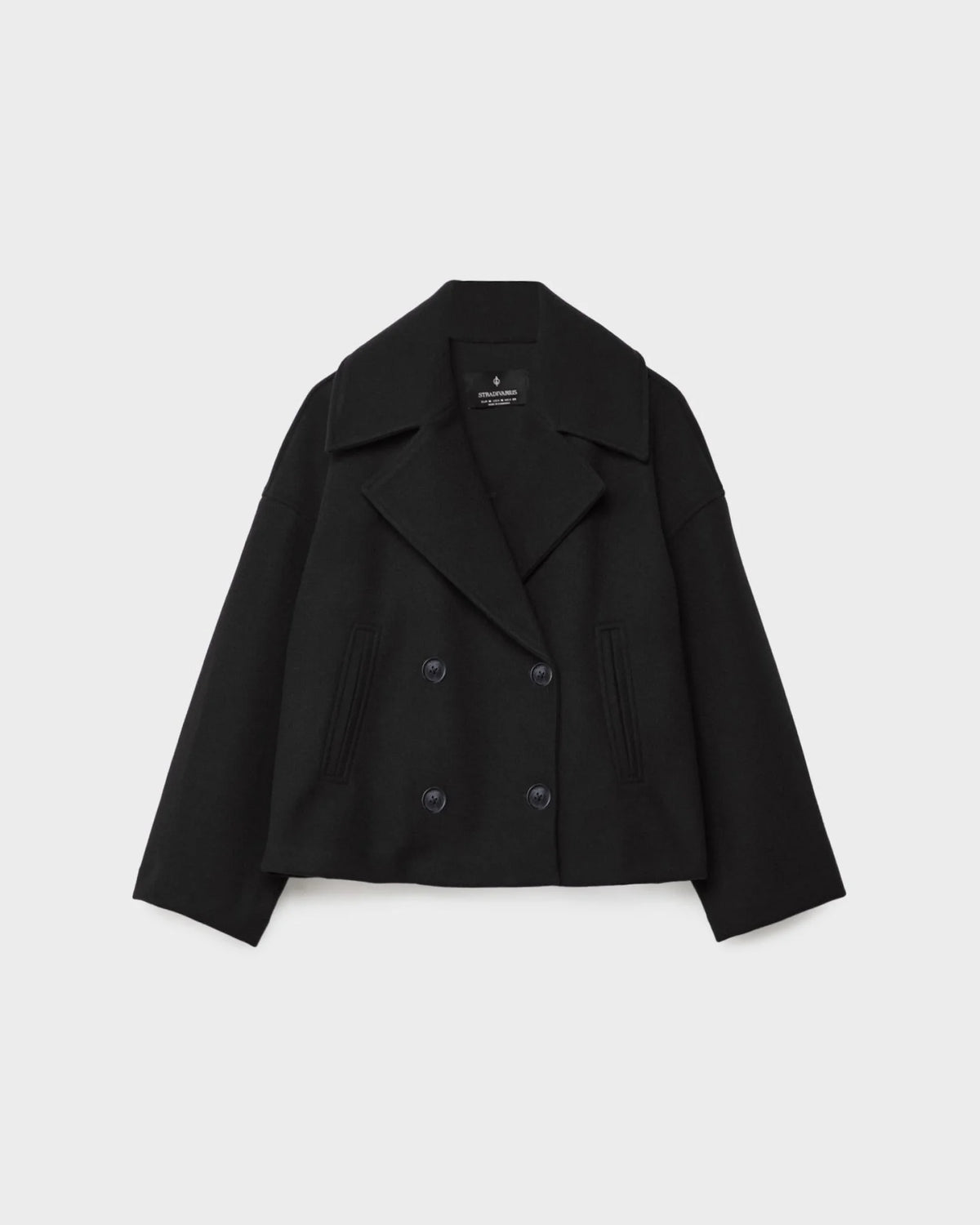 Jacke Damen Kurze, taillierte Form mit Doppelreiher und Revers - J&B - 4 - Jasminaboutique.com