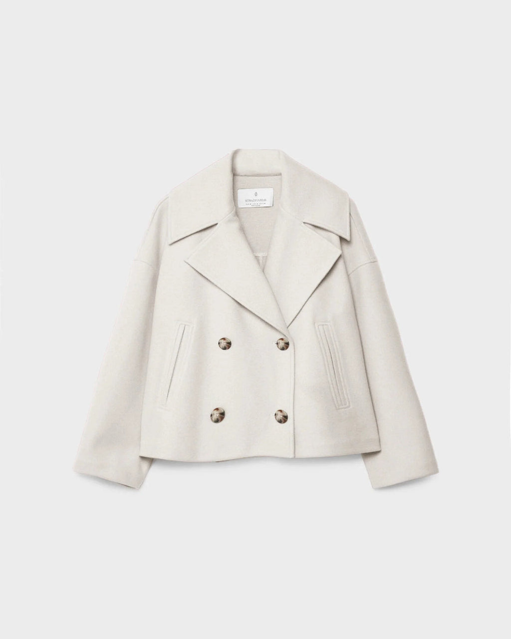 Jacke Damen Kurze, taillierte Form mit Doppelreiher und Revers - J&B - 7 - Jasminaboutique.com