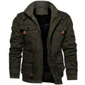 Herrenjacke – Militärische Silhouette mit verstellbarem Bund und praktischen Taschen - J&B - 1 - Jasminaboutique.com
