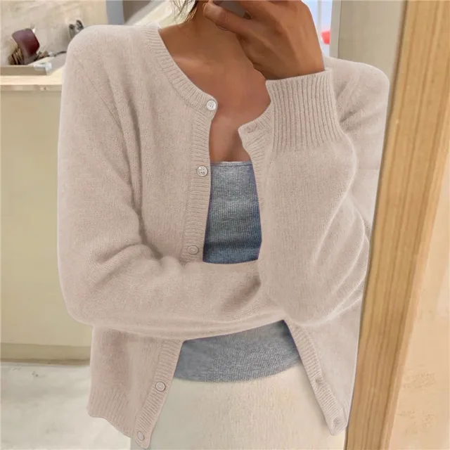 Cardigan Damen – Lockere Passform & Zeitloses Design - J&B - 3 - Jasminaboutique.com
