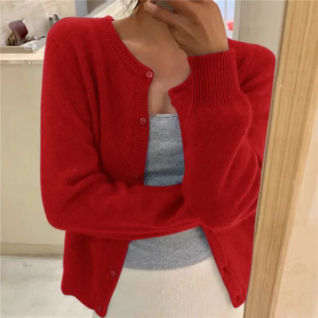 Cardigan Damen – Lockere Passform & Zeitloses Design - J&B - 8 - Jasminaboutique.com