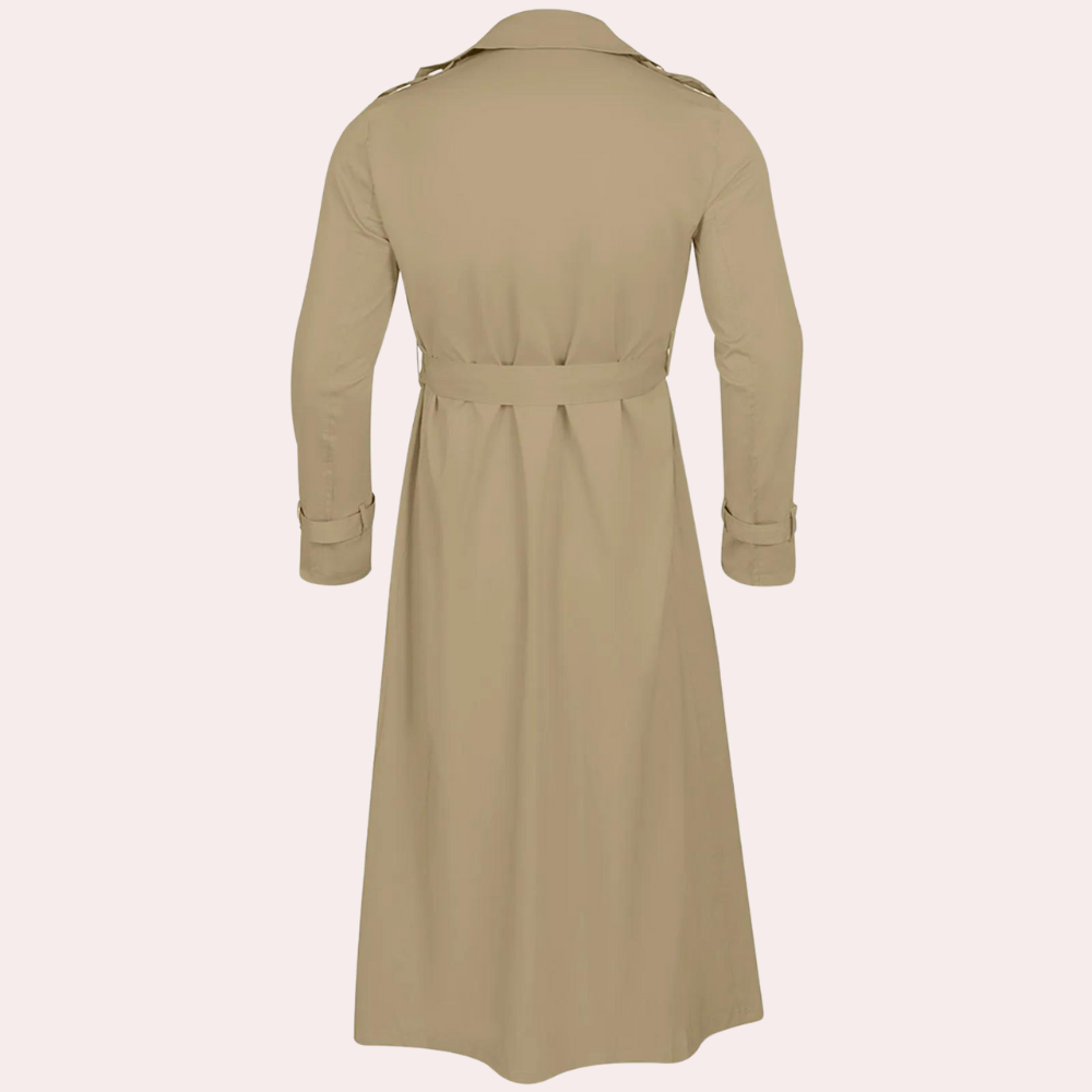 Trenchcoat Herren – Klassische Lange Jacke mit Eleganter Silhouette - J&B - 3 - Jasminaboutique.com