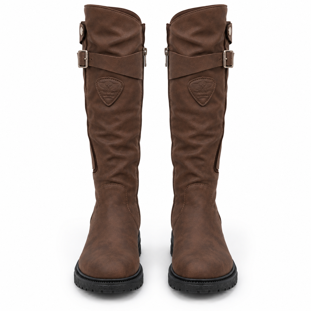 Stiefel Damen mit hohem Schaft und Reißverschluss - J&B - 5 - Jasminaboutique.com