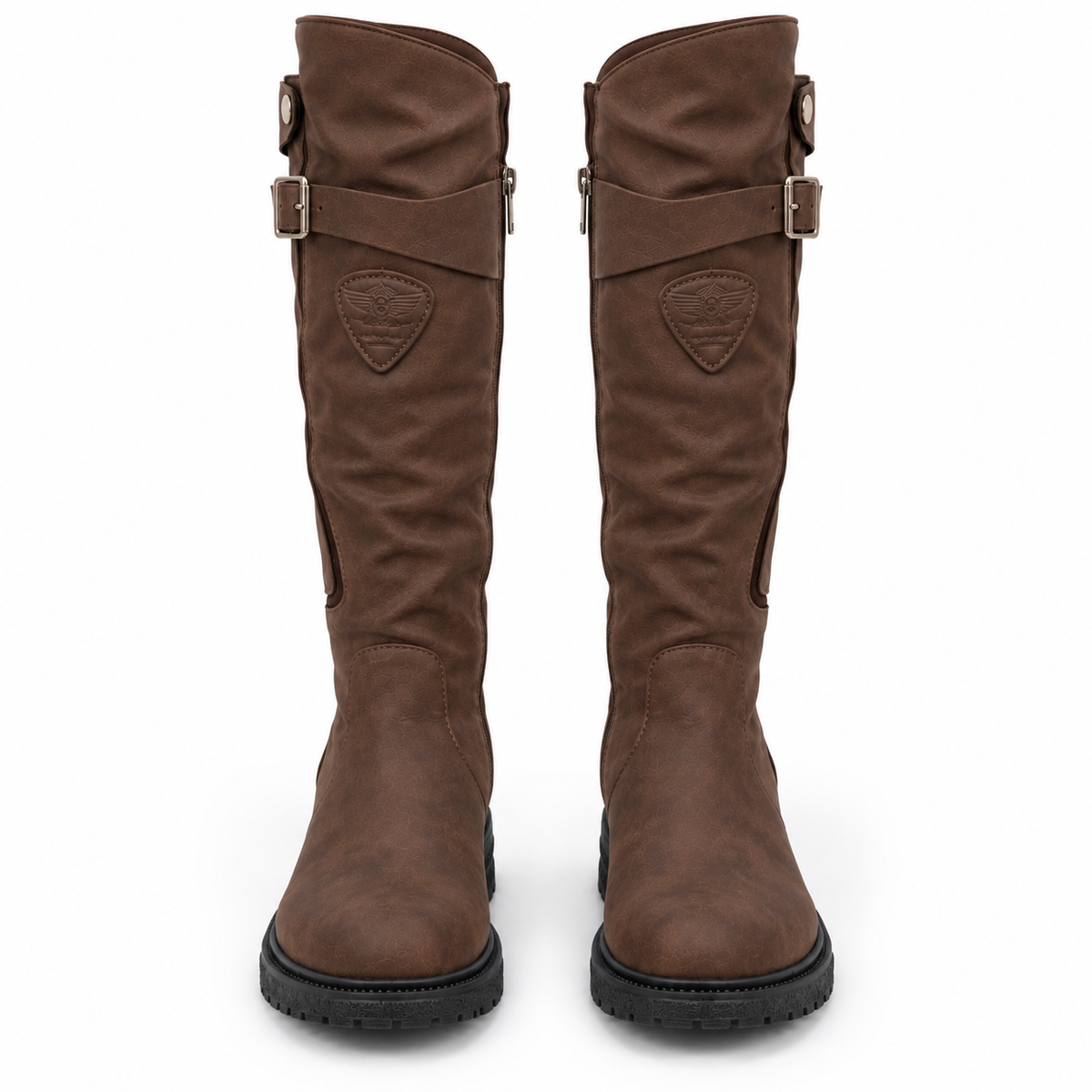 Stiefel Damen mit hohem Schaft und Reißverschluss - J&B - 5 - Jasminaboutique.com