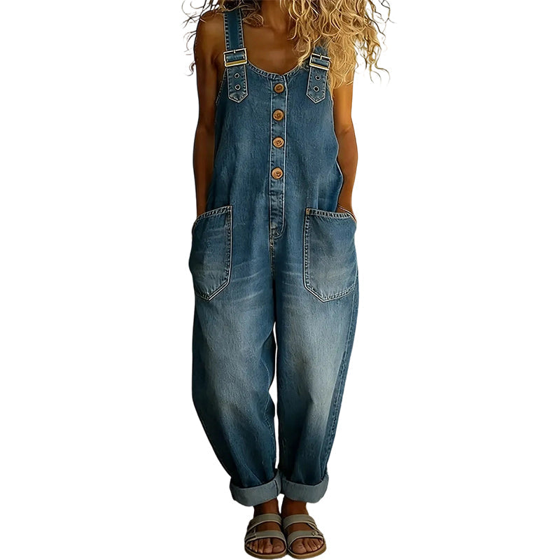 Latzhose Damen mit lockerer Passform und praktischen Taschen - J&B - 11 - Jasminaboutique.com