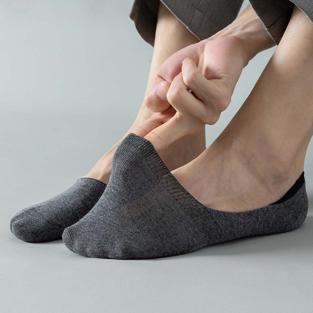 Unsichtbare Anti-Rutsch Socken Herren mit perfekter Passform - J&B - 2 - Jasminaboutique.com