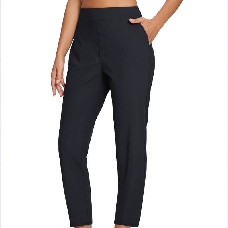 Damen Stretch-Freizeithose mit figurschmeichelndem Schnitt und Reißverschlusstaschen - J&B - 11 - Jasminaboutique.com