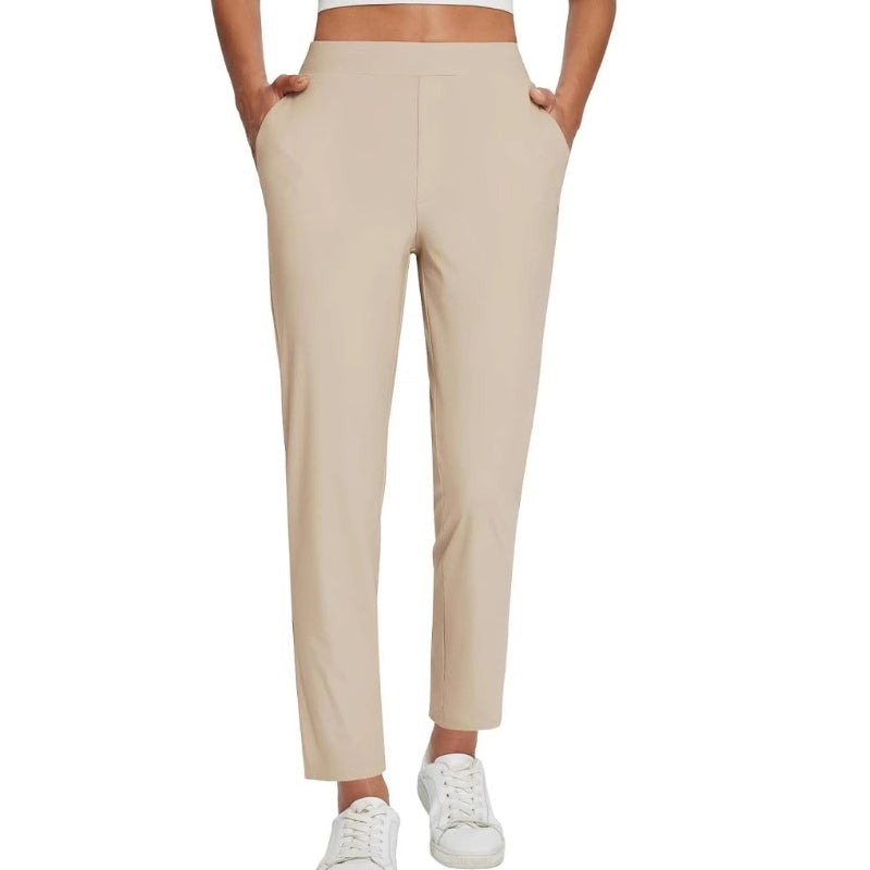 Damen Stretch-Freizeithose mit figurschmeichelndem Schnitt und Reißverschlusstaschen - J&B - 12 - Jasminaboutique.com