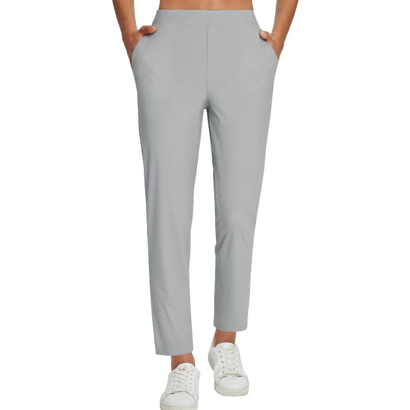 Damen Stretch-Freizeithose mit figurschmeichelndem Schnitt und Reißverschlusstaschen - J&B - 15 - Jasminaboutique.com