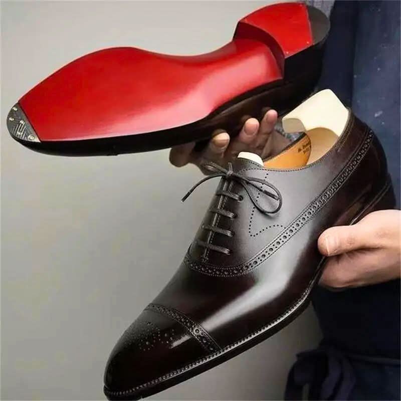 Oxford Schuhe Herren mit klassischem Schnitt und feinen Details - J&B - 3 - Jasminaboutique.com