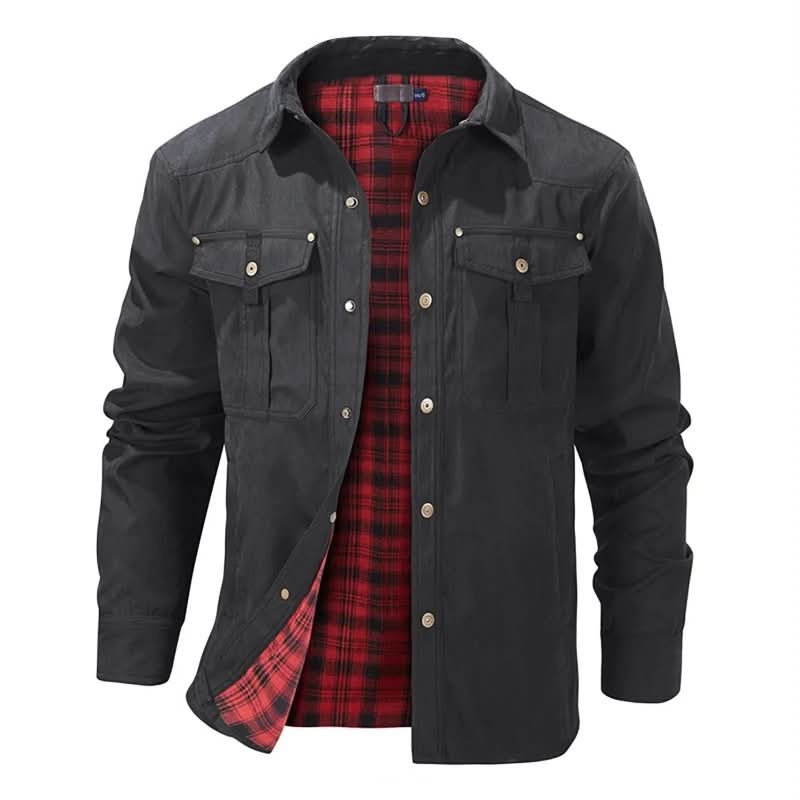Jacket Herren mit klassischem Schnitt und funktionalen Taschen - J&B - 3 - Jasminaboutique.com