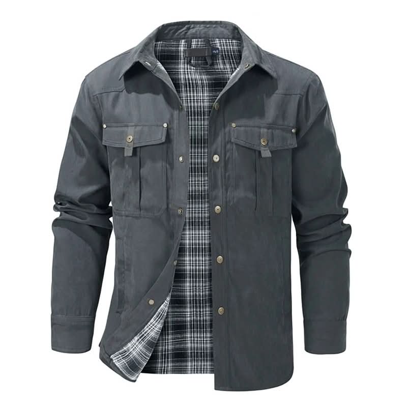 Jacket Herren mit klassischem Schnitt und funktionalen Taschen - J&B - 6 - Jasminaboutique.com