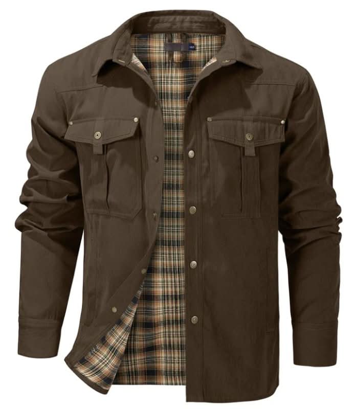 Jacket Herren mit klassischem Schnitt und funktionalen Taschen - J&B - 12 - Jasminaboutique.com