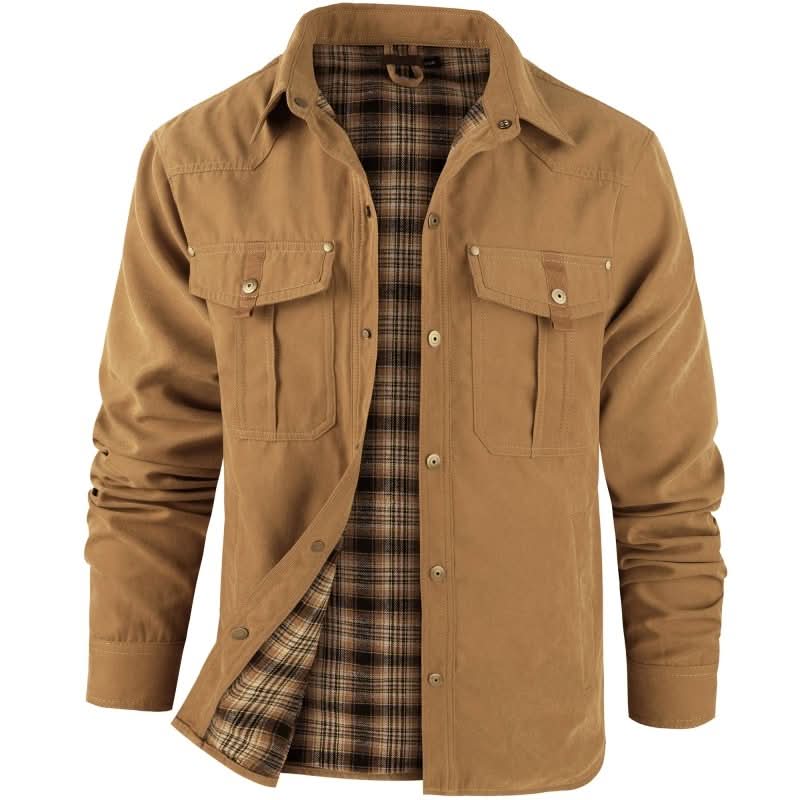 Jacket Herren mit klassischem Schnitt und funktionalen Taschen - J&B - 13 - Jasminaboutique.com