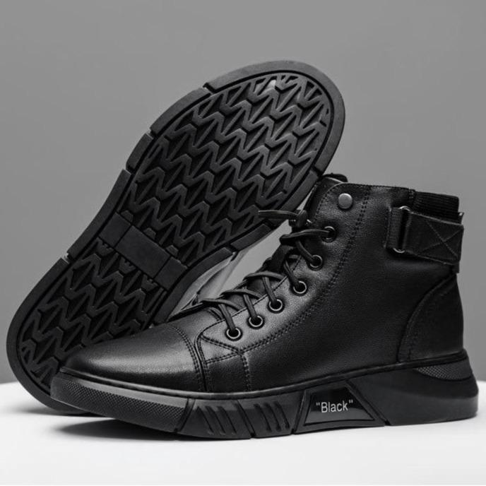 Herren Boots mit hohem Schnitt und sportlichem Look - J&B - 2 - Jasminaboutique.com