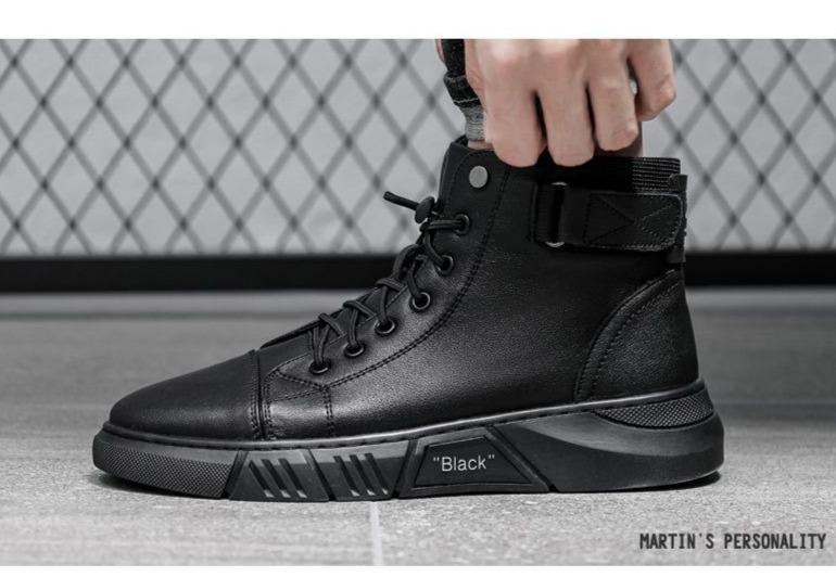 Herren Boots mit hohem Schnitt und sportlichem Look - J&B - 3 - Jasminaboutique.com