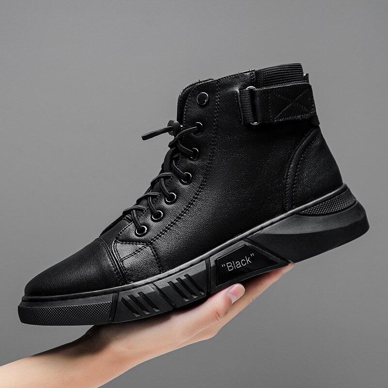 Herren Boots mit hohem Schnitt und sportlichem Look - J&B - 8 - Jasminaboutique.com