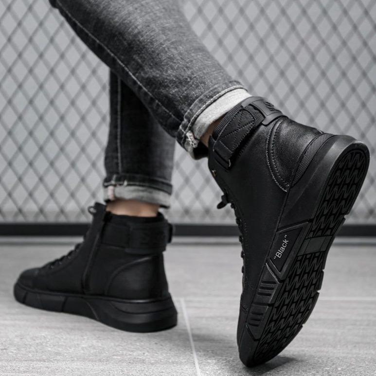 Herren Boots mit hohem Schnitt und sportlichem Look - J&B - 9 - Jasminaboutique.com