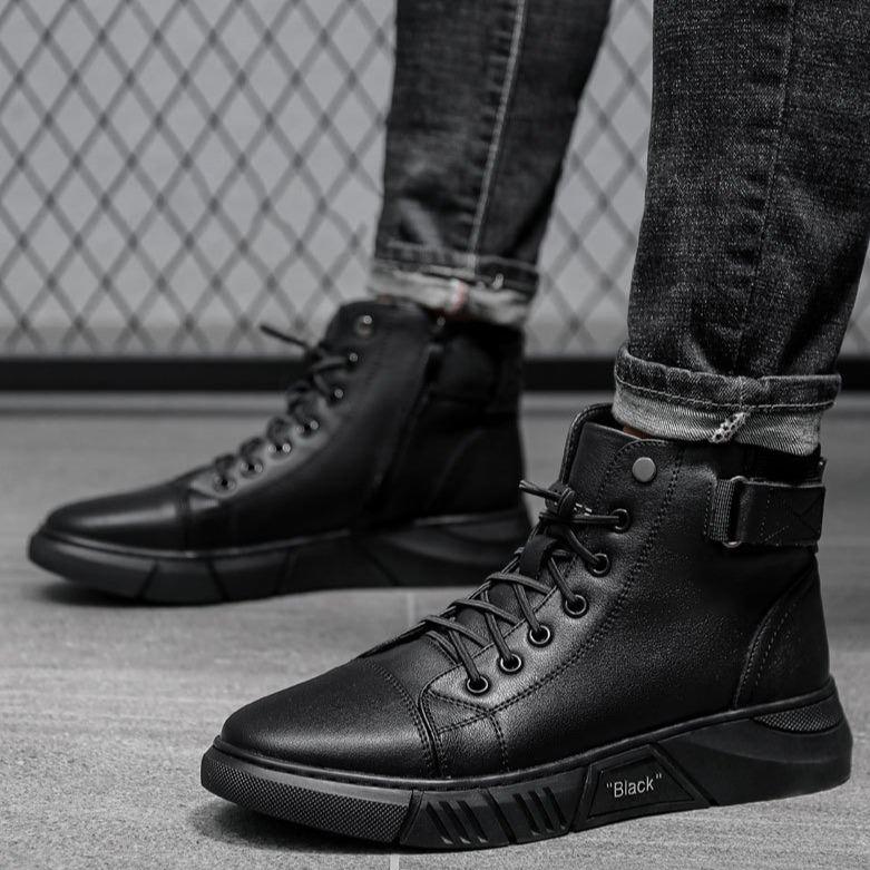 Herren Boots mit hohem Schnitt und sportlichem Look - J&B - 10 - Jasminaboutique.com
