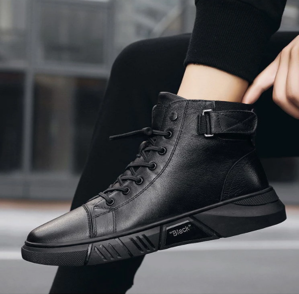 Herren Boots mit hohem Schnitt und sportlichem Look - J&B - 16 - Jasminaboutique.com