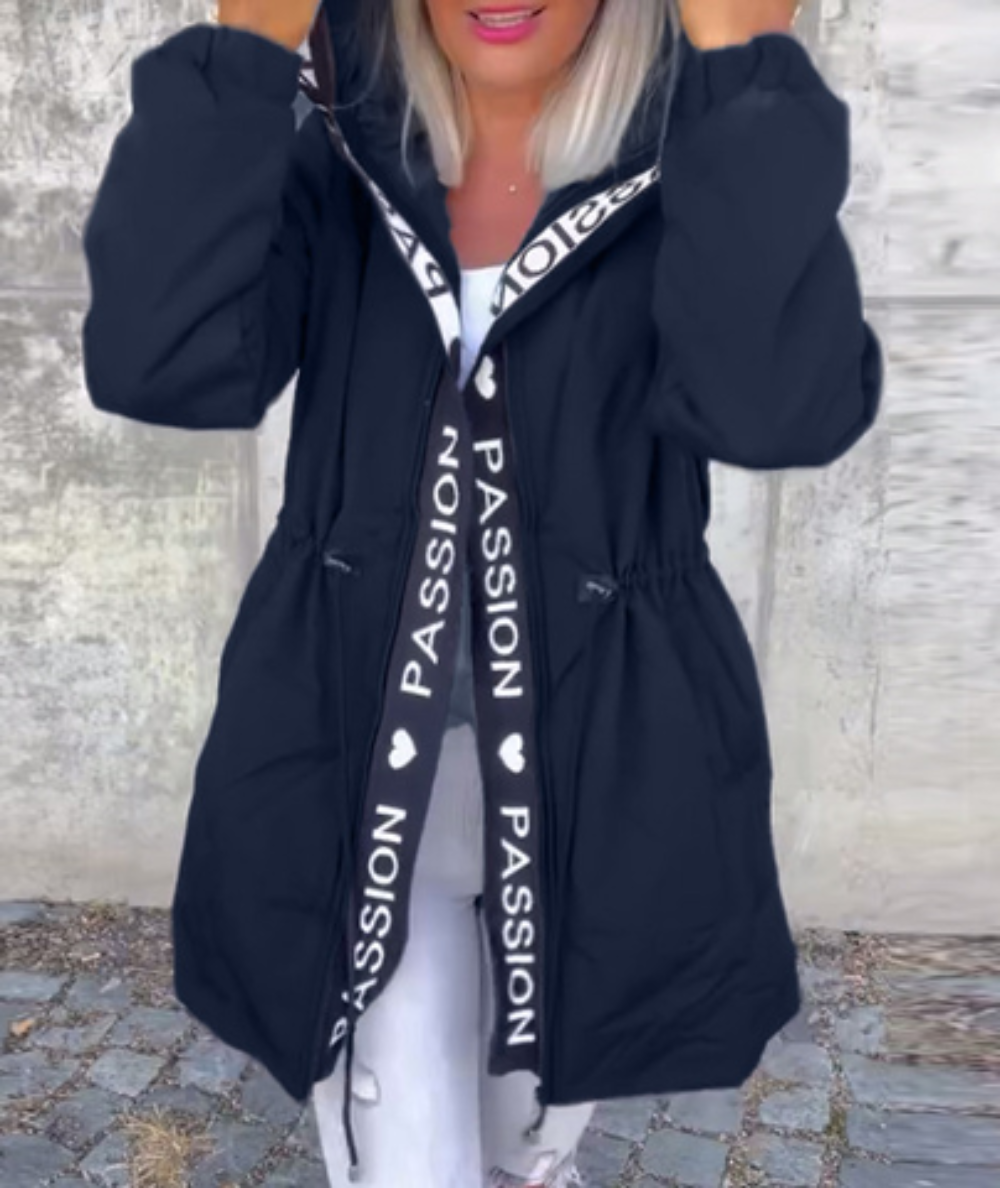 Jacke Damen mit Kapuze und Kordelzug - J&B - 10 - Jasminaboutique.com