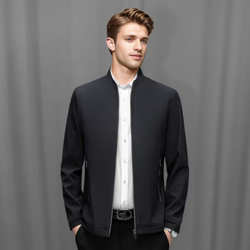 Jacke Herren mit Stehkragen und Reißverschluss - J&B - 4 - Jasminaboutique.com