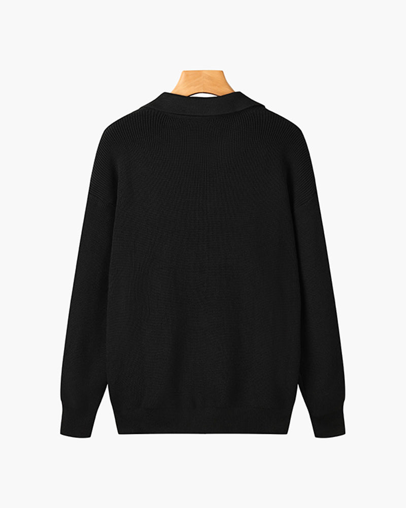 Pullover Herren mit Stehkragen und Reißverschluss - J&B - 12 - Jasminaboutique.com