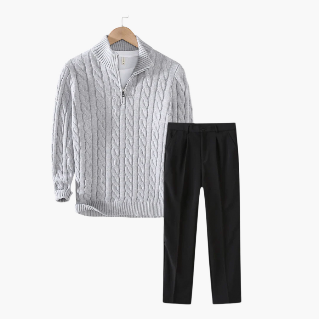 Outfit Herren mit Pullover und Hose - J&B - 1 - Jasminaboutique.com