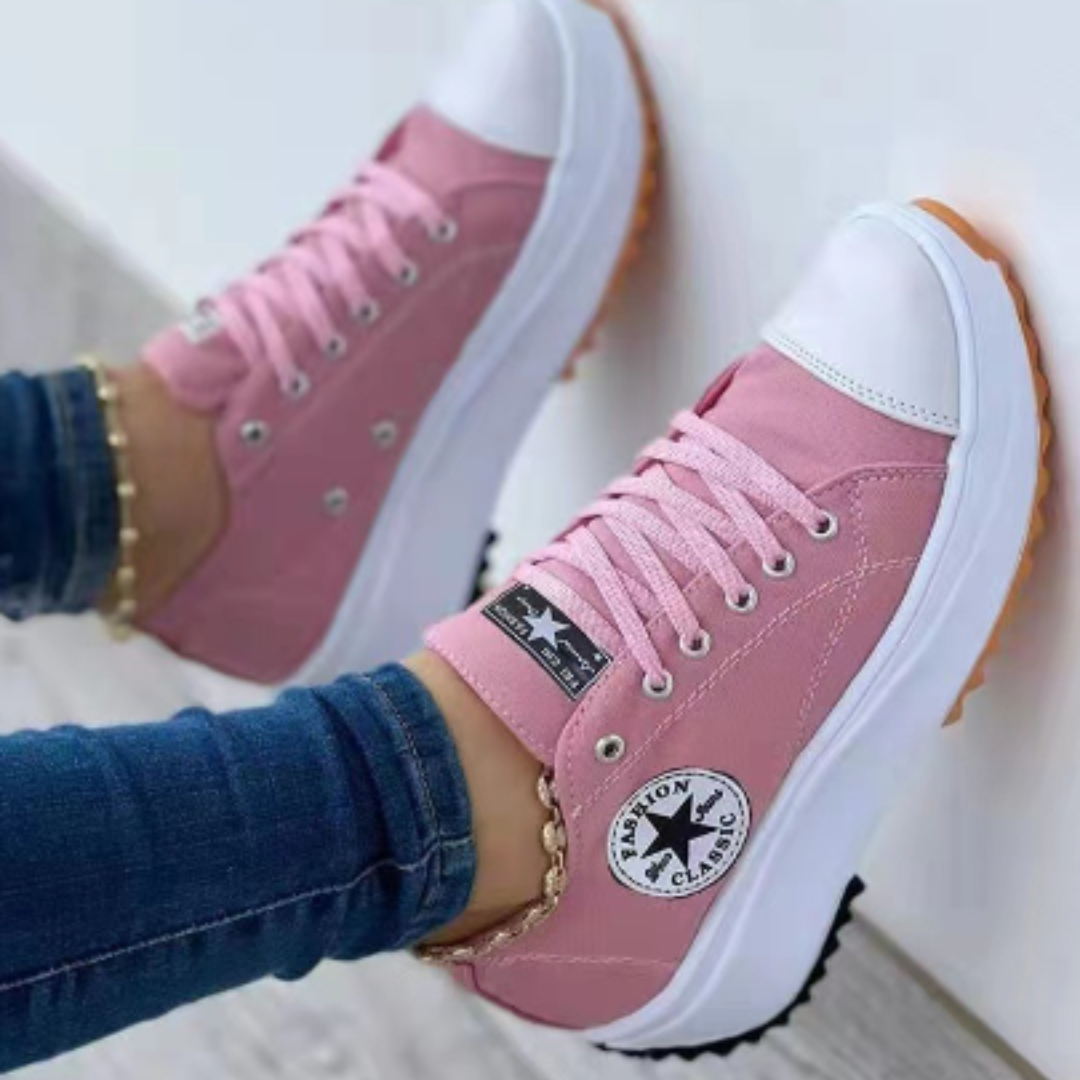 Sneakers Damen mit auffälliger Sohle und lässigem Schnitt - J&B - 9 - Jasminaboutique.com