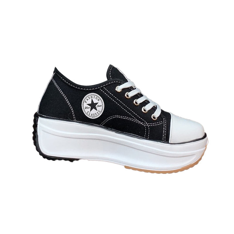Sneakers Damen mit auffälliger Sohle und lässigem Schnitt - J&B - 16 - Jasminaboutique.com
