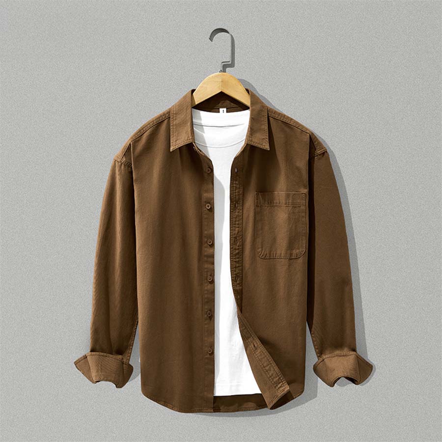 Herren Hemd mit Button-Down Kragen und Brusttasche - J&B - 5 - Jasminaboutique.com