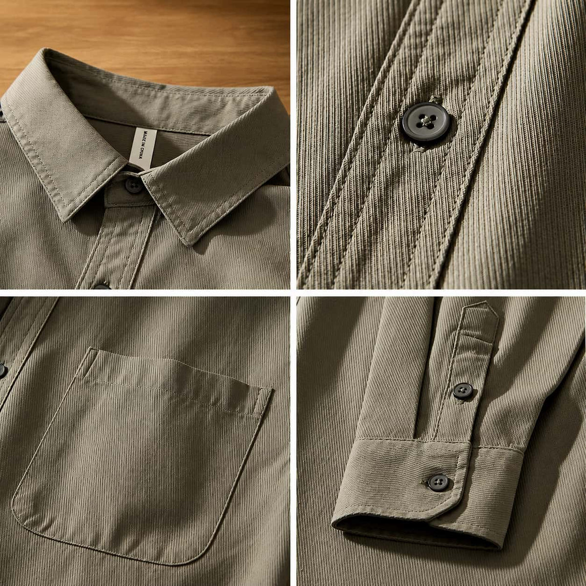 Herren Hemd mit Button-Down Kragen und Brusttasche - J&B - 12 - Jasminaboutique.com