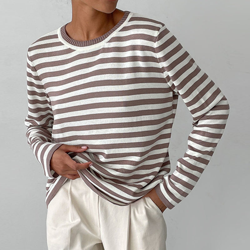 Pullover Damen mit klassischem Schnitt und lässigem Look - J&B - 6 - Jasminaboutique.com