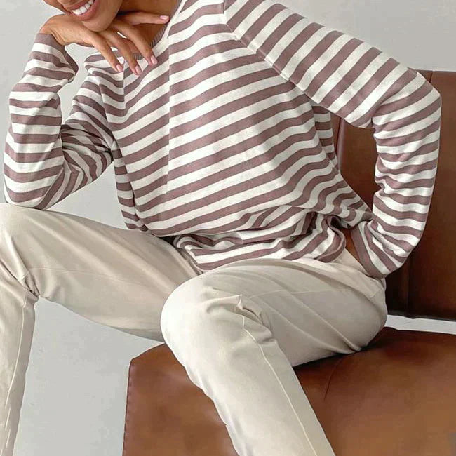 Pullover Damen mit klassischem Schnitt und lässigem Look - J&B - 7 - Jasminaboutique.com