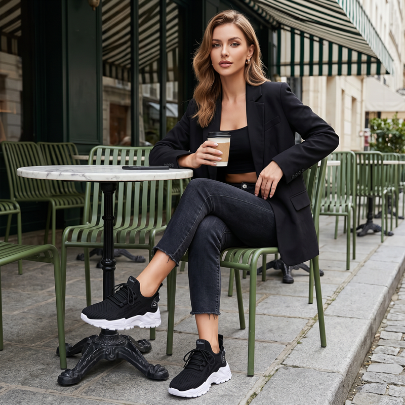 Damen-Sneaker mit atmungsaktivem Design und optimalem Halt - J&B - 4 - Jasminaboutique.com